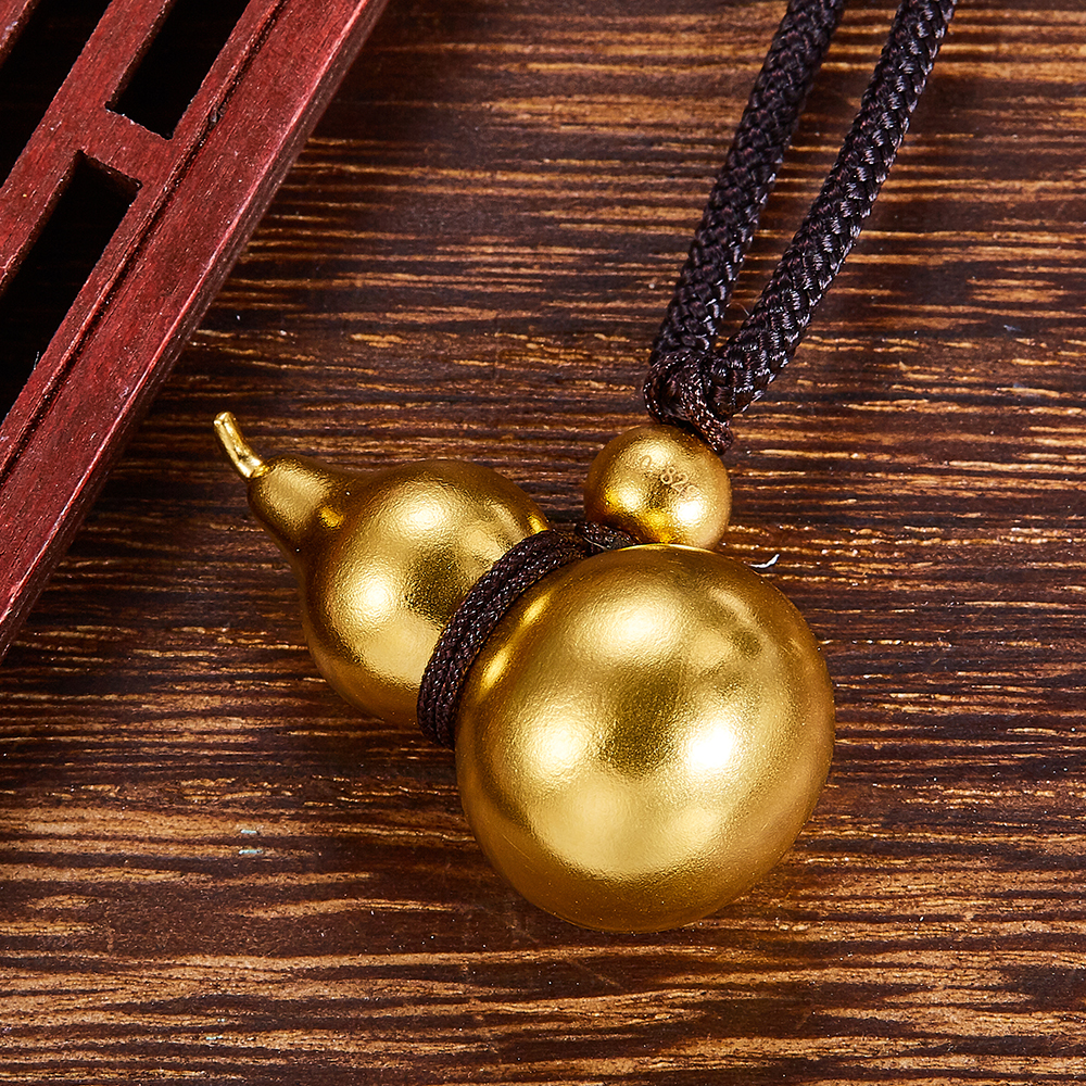 足金999 古法逍遥葫芦吊坠-贵金属网(guijinshu.com)