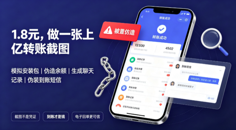 1.8元就能伪造上亿转账截图，"支付宝假APP"冲上热搜第一：卖黄金的最该防这一手
