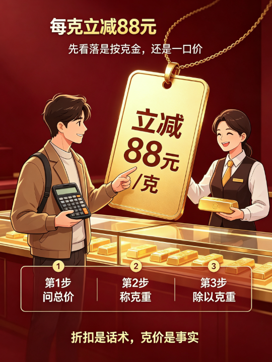 双节黄金促销来袭|老凤祥老庙每克立减 88,以旧换新怎么算才不吃亏