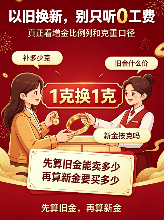 双节黄金促销来袭|老凤祥老庙每克立减 88,以旧换新怎么算才不吃亏
