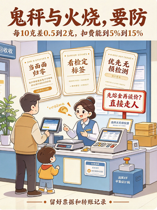 黄金回收投诉一季度同比涨 127%:虚高报价、鬼秤、火烧压价怎么防